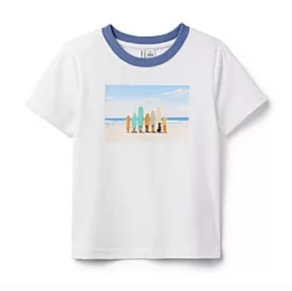 GRAY MALIN Dogs Of San Diego T-shirt 6 Janie And Jack Surfs Up boys Ringer Tee